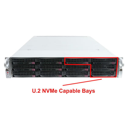Supermicro AS-2023US-TR4 2x EPYC 7502 12x 3.5" 2U Server w/2.5" Rear Bay + NVMe