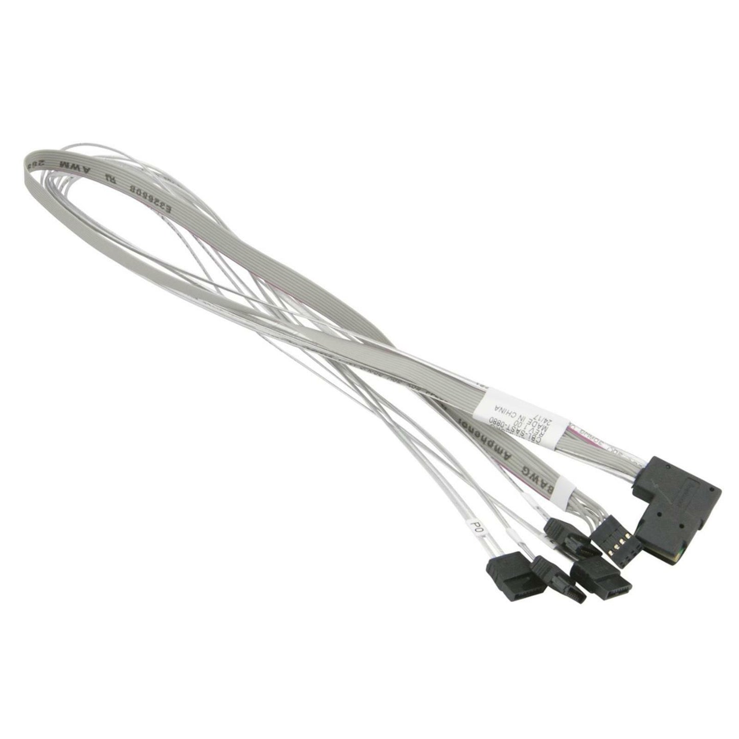 Supermicro CBL-SAST-0880 Mini-SAS to 4 SATA 55/55/55/55cm with Sideband Cable