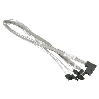 Supermicro CBL-SAST-0880 Mini-SAS to 4 SATA 55/55/55/55cm with Sideband Cable