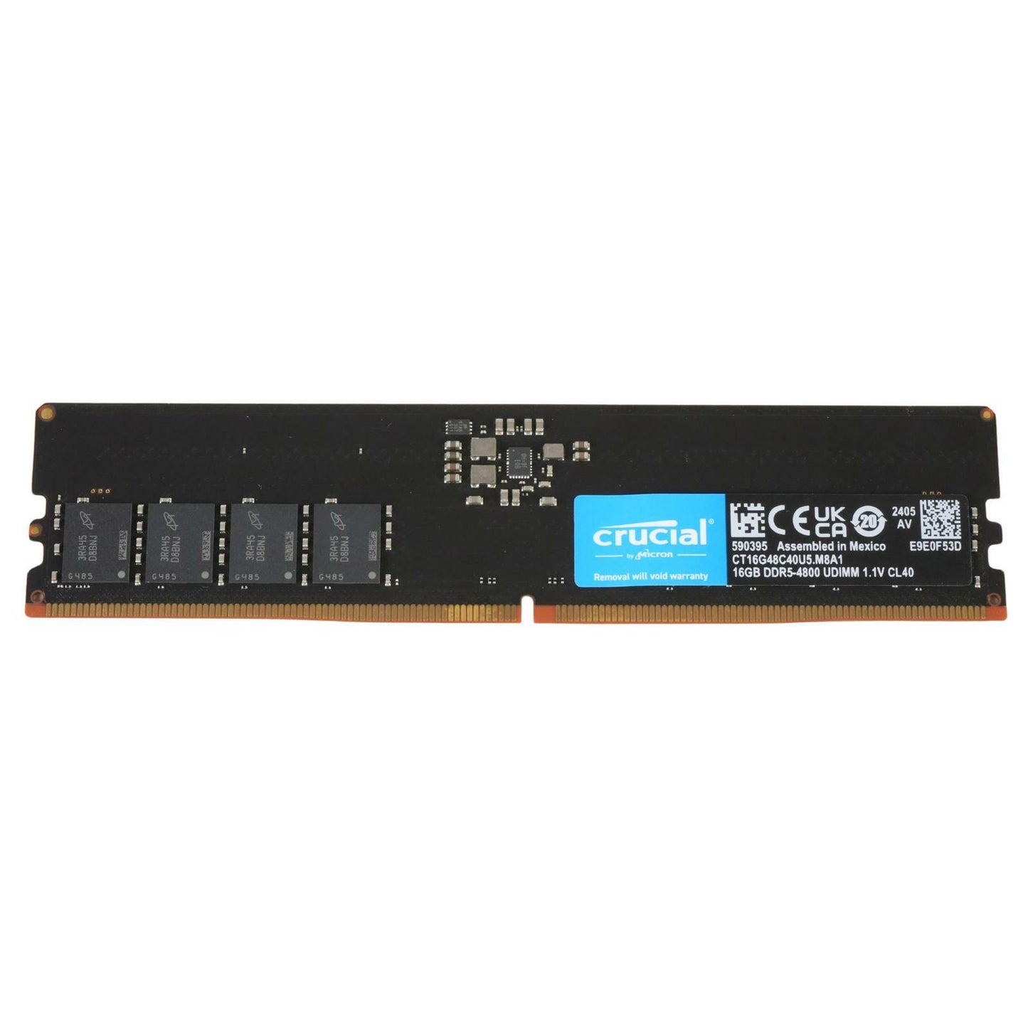 Crucial CT16G48C40U5.M8A1 16GB 1Rx8 DDR5-4800 PC5-38400 non-ECC UDIMM Desktop
