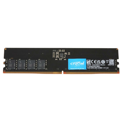 Crucial CT16G48C40U5.M8A1 16GB 1Rx8 DDR5-4800 PC5-38400 non-ECC UDIMM Desktop