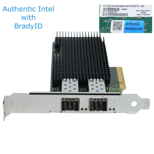 Intel XXV710DA2G1P5 2-Port 25Gb/s SFP28 PCIe 3.0 x8 Ethernet Network Adapter NIC