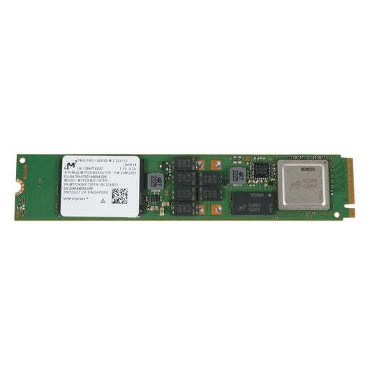 Micron 7450 Pro 1.92TB M.2 22110 NVMe PCIe Gen 4 SSD MTFDKBG1T9TFR 100% <95 POH