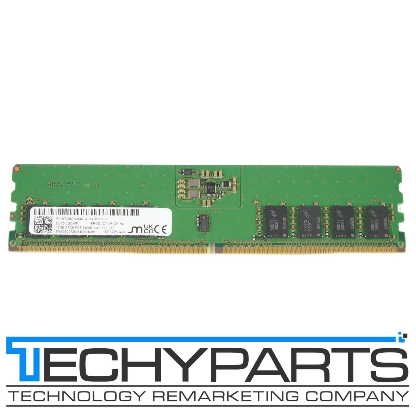 Micron MTC8C1084S1AC64BD1 16GB 1Rx8 DDR5-6400 PC5-44800 CL46 non-ECC CUDIMM RAM