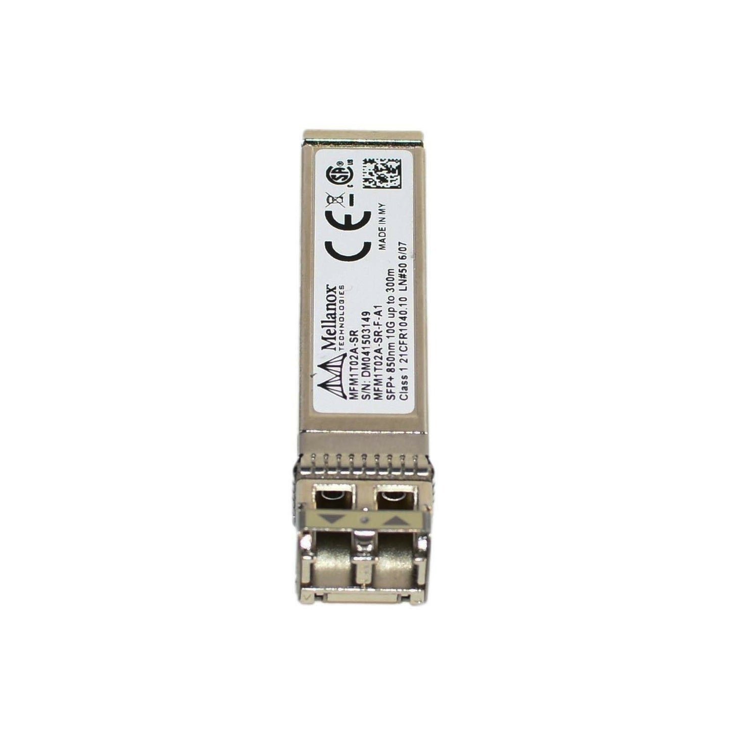 Mellanox MFM1T02A-SR 10GBASE-SR/SW 10Gb/s Duplex SFP+ 850nm Fiber Transceiver