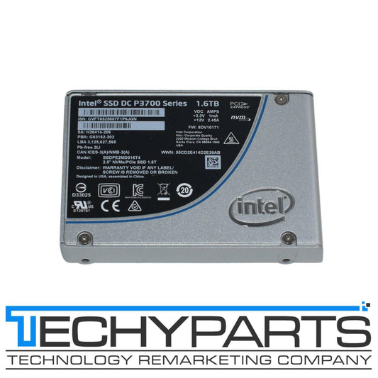 Intel DC P3700 SSD 1.6TB NVMe U.2 PCIe 3.0 x4 Solid State Drive SSDPE2MD016T4