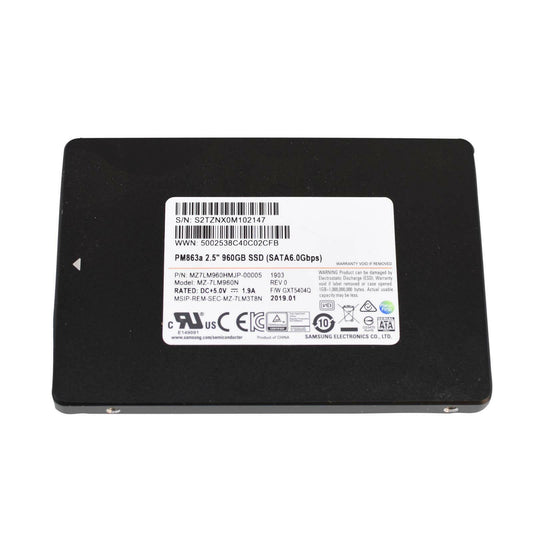 Samsung PM863a 960GB 2.5" SATA 6G SSD Drive MZ-7LM960N MZ7LM960HMJP-00005 87-96%