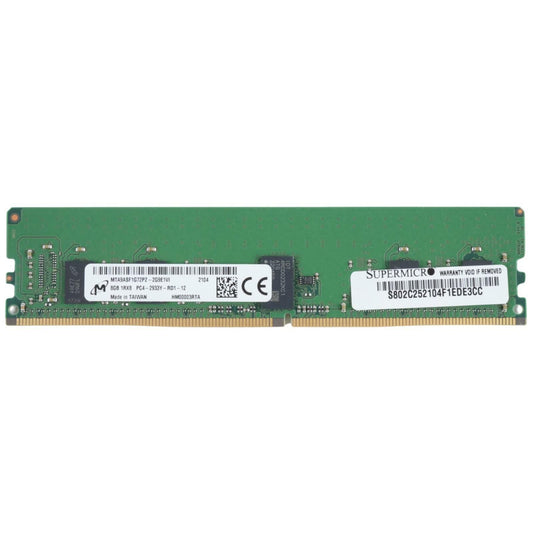 Micron MTA9ASF1G72PZ-2G9E1 8GB 1Rx8 PC4-2933Y ECC Registered 1.2V 288-pin RDIMM