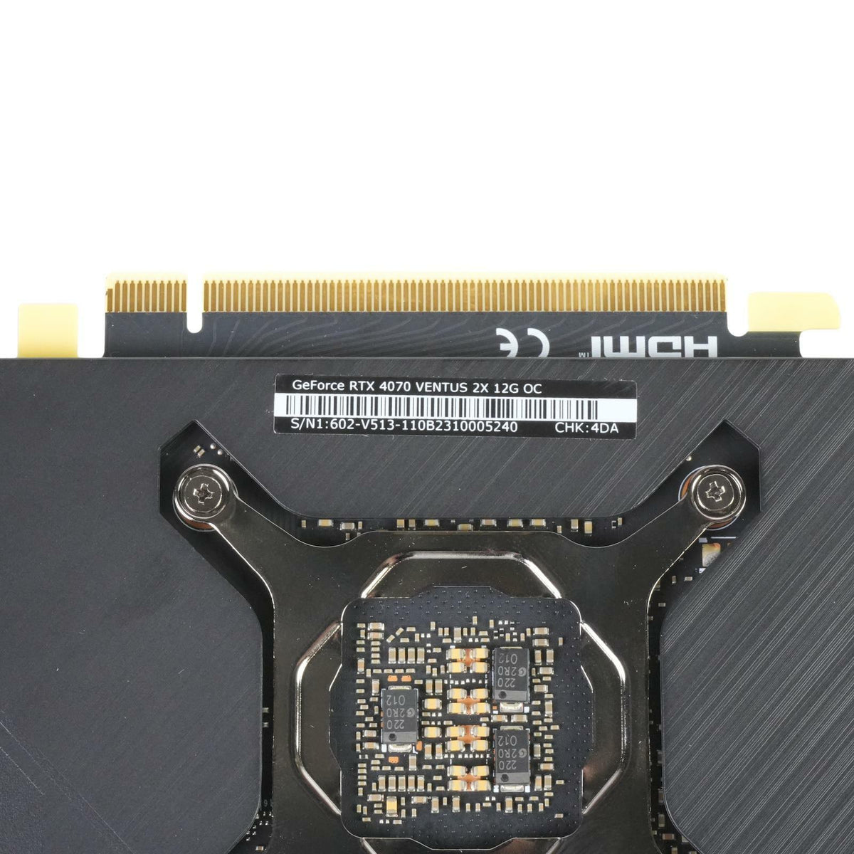 MSI Nvidia GeForce RTX 4070 Ventus 2X 12G OC PCIe 4.0 x16 Graphics Card GPU