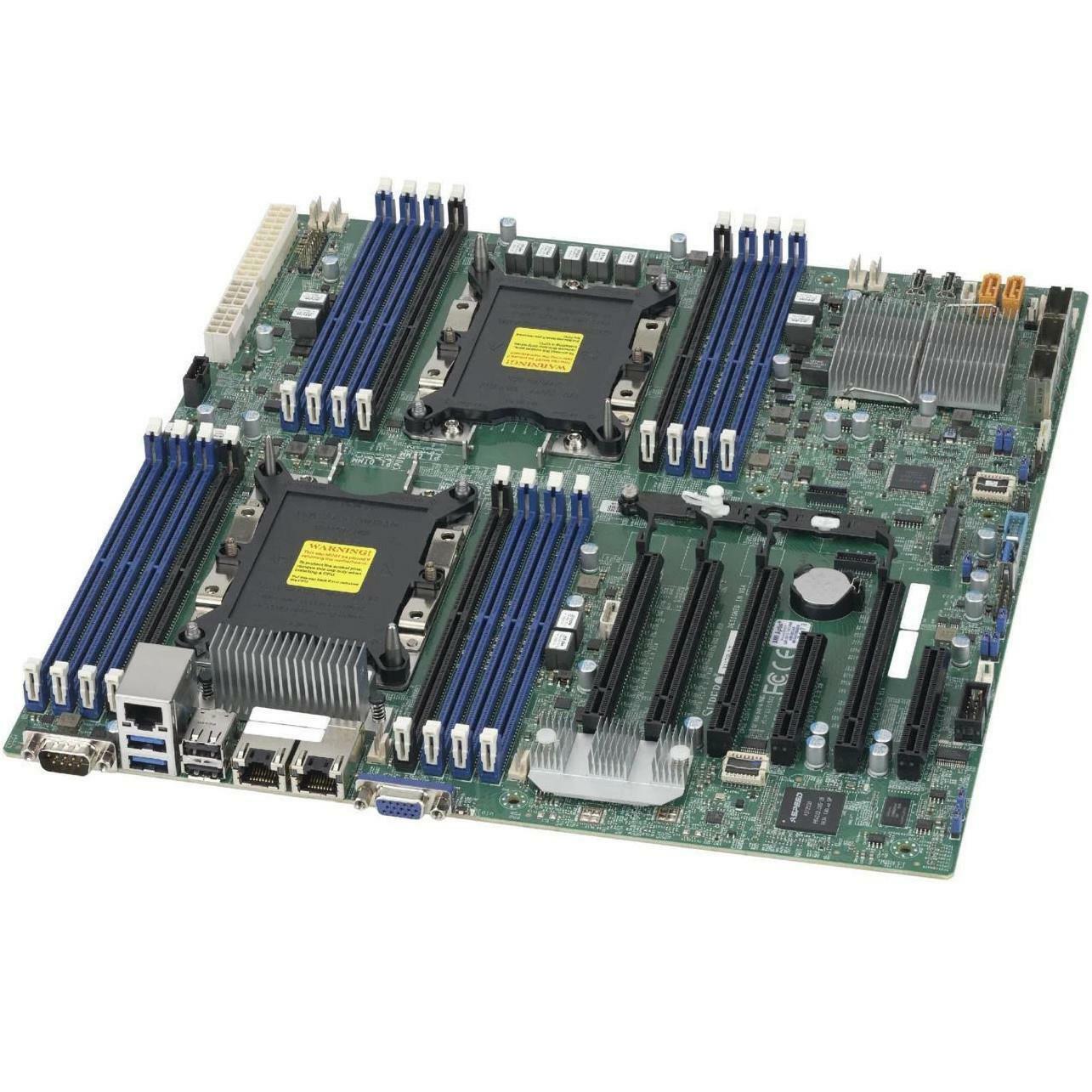 Supermicro X11DPi-NT E-ATX Dual LGA-3647 Motherboard System Board - Damaged NIC