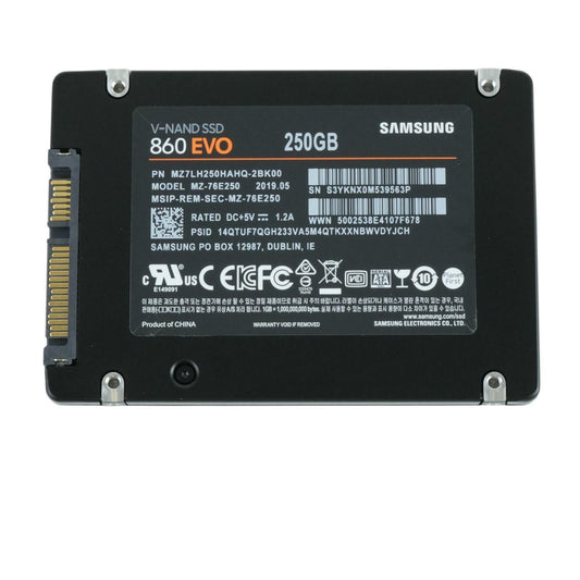 Samsung 860 EVO 250GB SATA III 2.5" SSD Solid State Drive MZ-76E250 75%