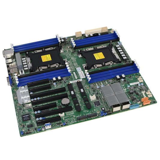 Supermicro X11DPH-T 2x Intel Xeon Gold 6140 64GB DDR4 System Board w/Heatsinks