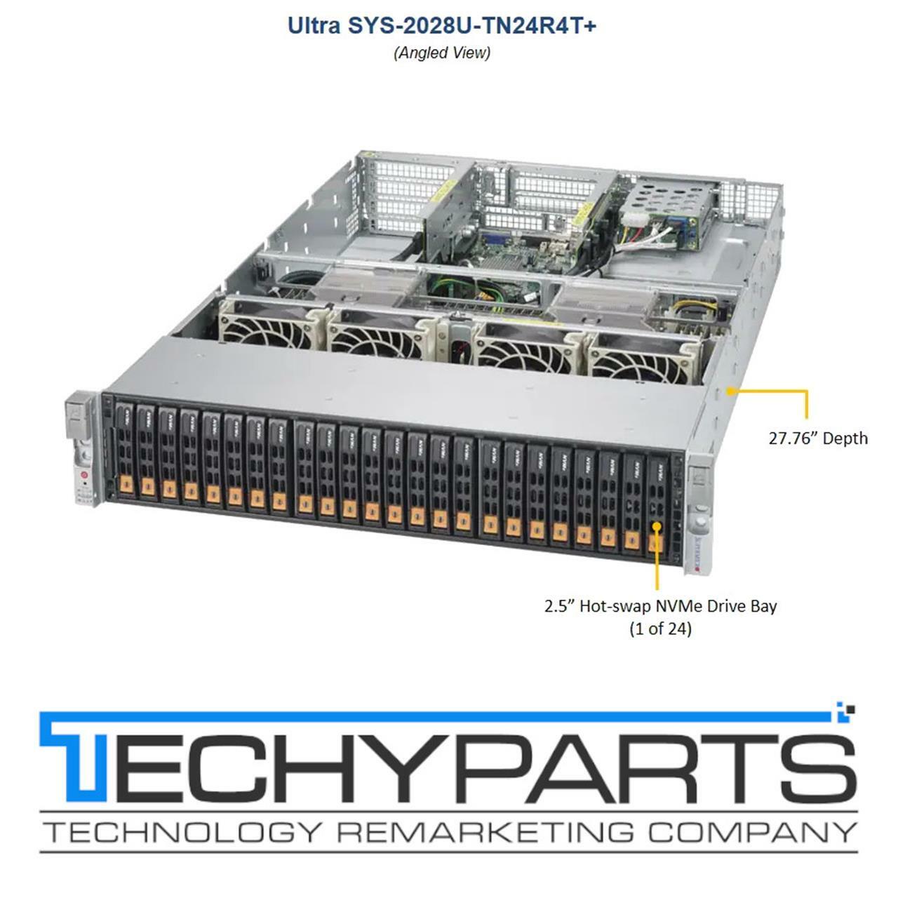 Supermicro SYS-2028U-TN24R4T+ 2x E5-2690v4 2.6GHz 1TB RAM 24x Bay NVMe 2U Server