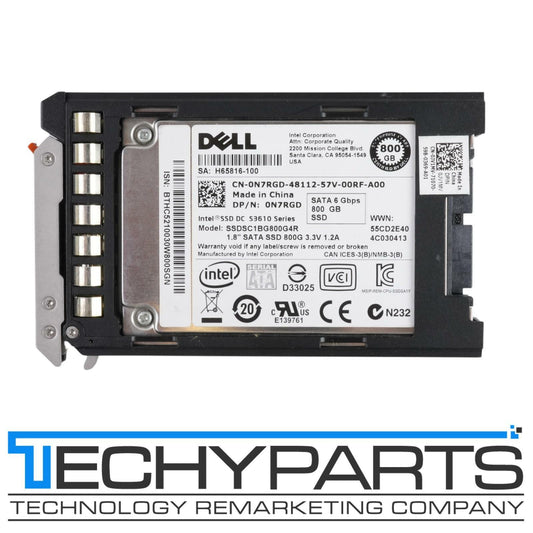 DELL DC S3610 Series 800GB uSATA 6Gbps 1.8" SSD Solid State Drive N7RGD 100%