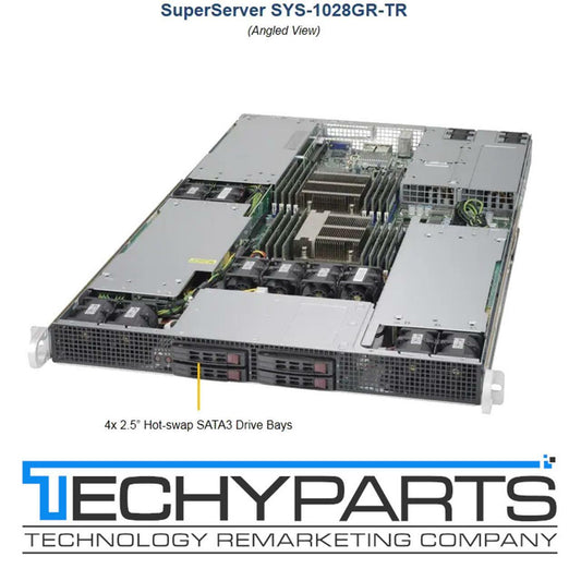 SUPERMICRO SYS-1028GR-TR 2x Intel Xeon E5-2680v4 2.4GHz 32GB RAM 1U Server