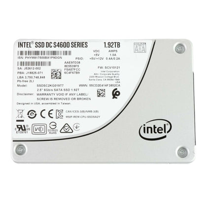 Intel DC S4600 Series 1.92TB SATA 6Gbps 3D1 TLC 2.5" SSD SSDSC2KG019T7 100%