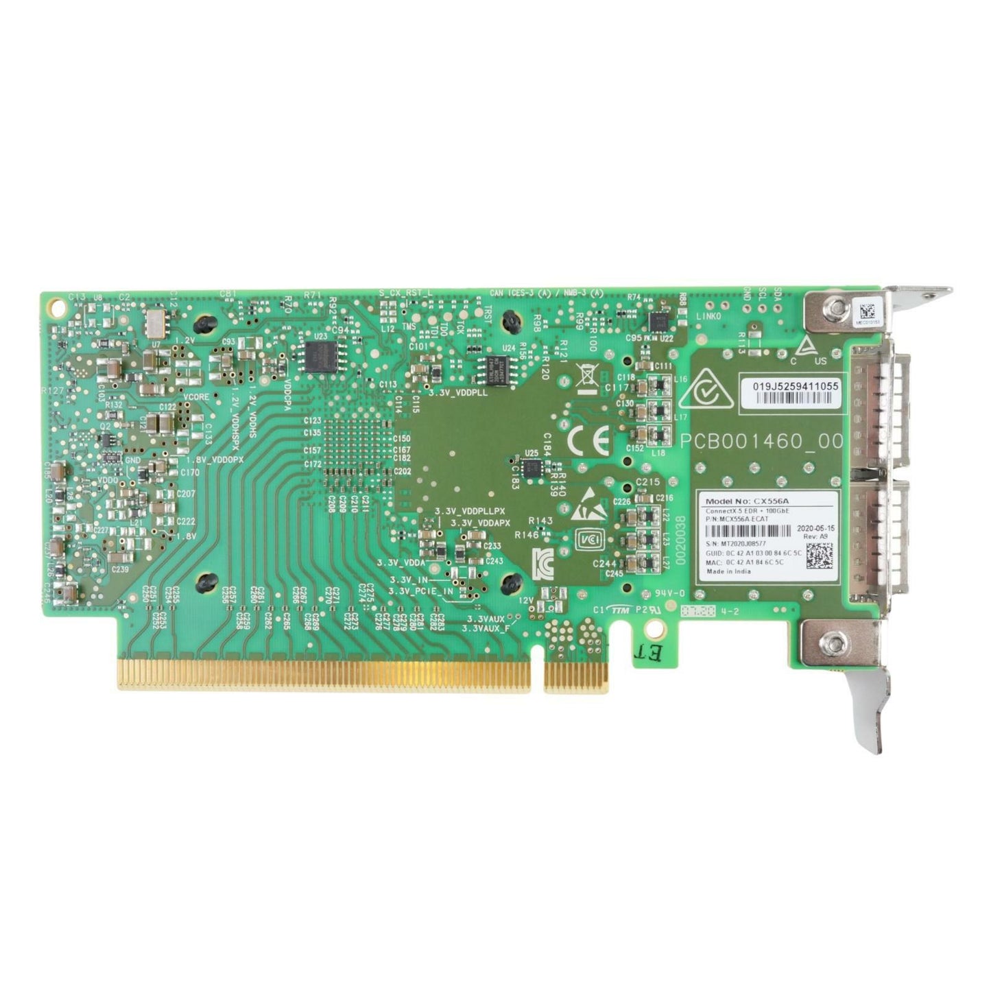 MELLANOX MCX556A-ECAT ConnectX-5 100GbE 2-Port PCI-Express 3.0x16 NIC CX556A SFF