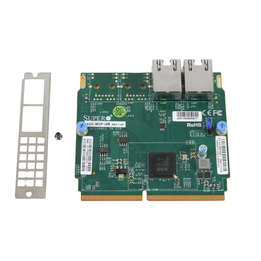 Supermicro AOC-MGP-i2M Intel i350 2-Port RJ45 1GBase-T SIOM NIC w/BKT-0085L