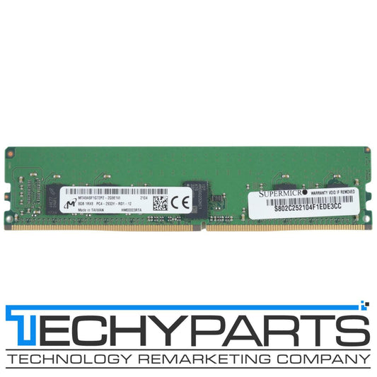 MICRON MTA9ASF1G72PZ-2G9E1 8GB 1Rx8 PC4-2933Y ECC Registered 1.2V 288-pin RDIMM