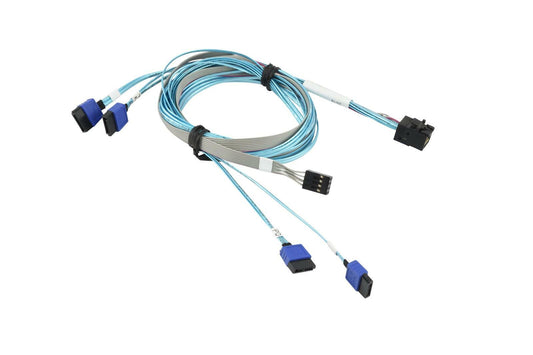Supermicro CBL-SAST-0699 MiniSAS HD to 4 SATA 12Gb/s with Sideband 75cm Cable