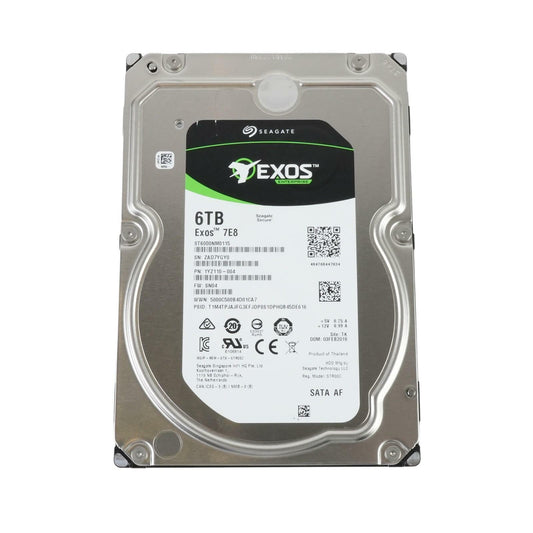 Seagate Exos 7E8 ST6000NM0115 6TB 7.2K 3.5" SATA III 6Gbps 512e 256MB Hard Drive