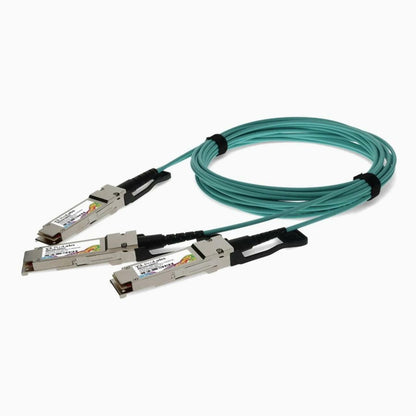 NEW ProLabs MFS1S50-H010E-C 200GBase-AOC QSFP56 to 2xQSFP56 10M AOC for Mellanox