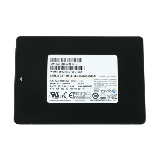 Samsung SM863a 960GB SATA III 2.5" SSD Solid State Drive MZ7KM960HMJP-00005 85%