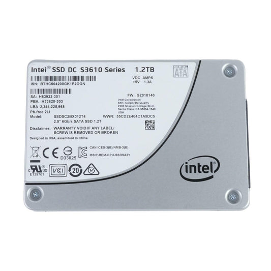 Intel DC S3610 Series 1.2TB SATA 6Gbps 2.5" Solid State Drive SSDSC2BX012T4 80%