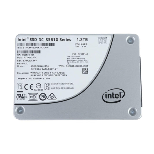 Intel DC S3610 Series 1.2TB SATA 6Gbps 2.5" Solid State Drive SSDSC2BX012T4 90%