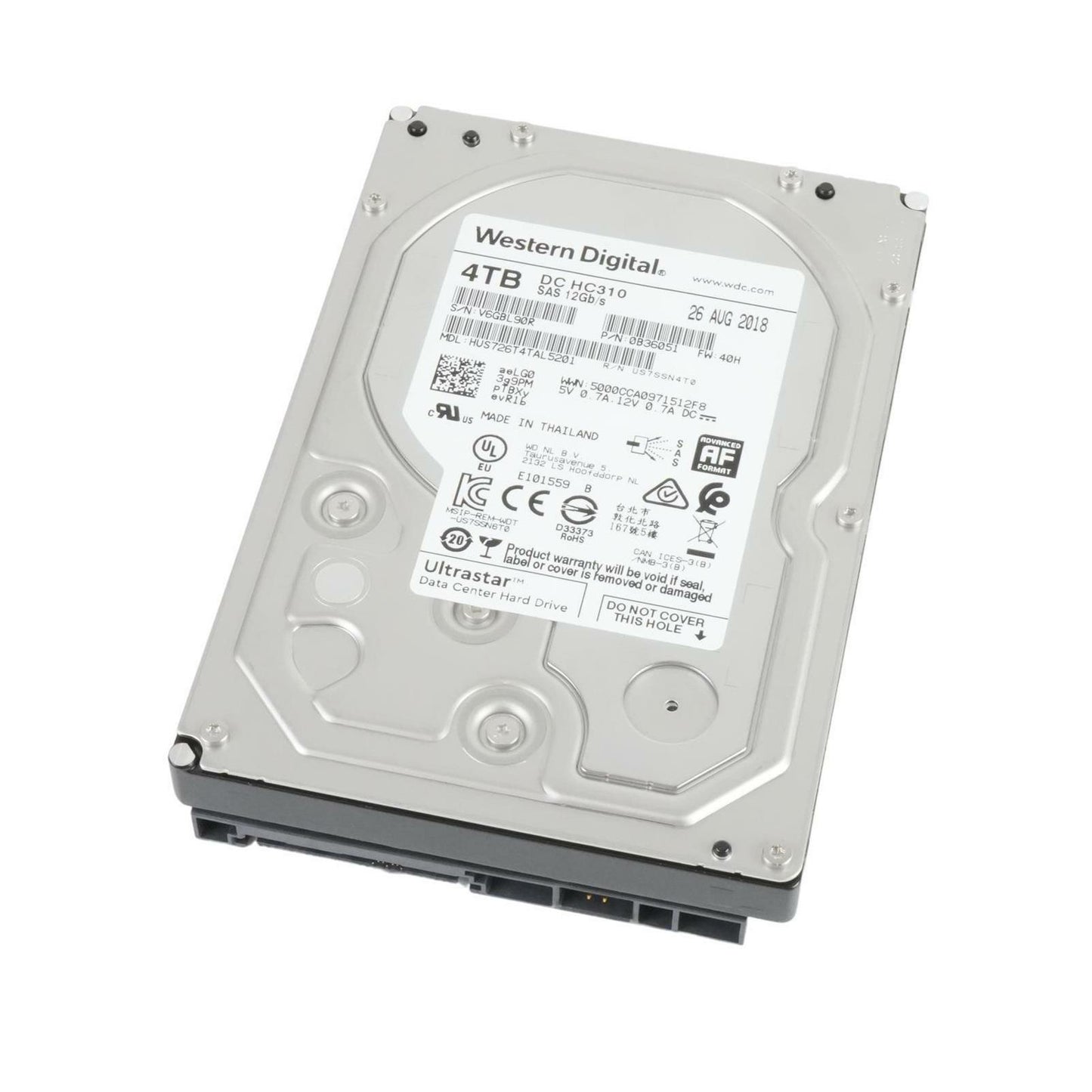 NEW WD Ultrastar DC HC310 4TB 7.2K 3.5" SAS 12G 512e HDD HUS726T4TAL5201 0B36051