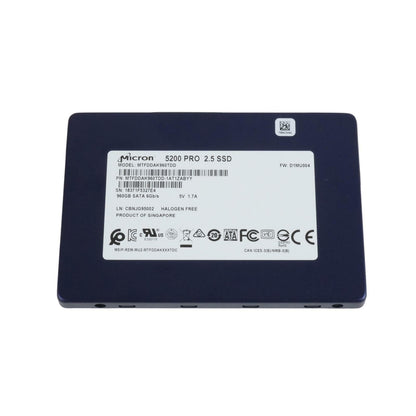 Micron 5200 Pro MTFDDAK960TDD-1AT1ZABYY 960GB TLC 2.5" SFF SATA 6Gb/s SSD 100%