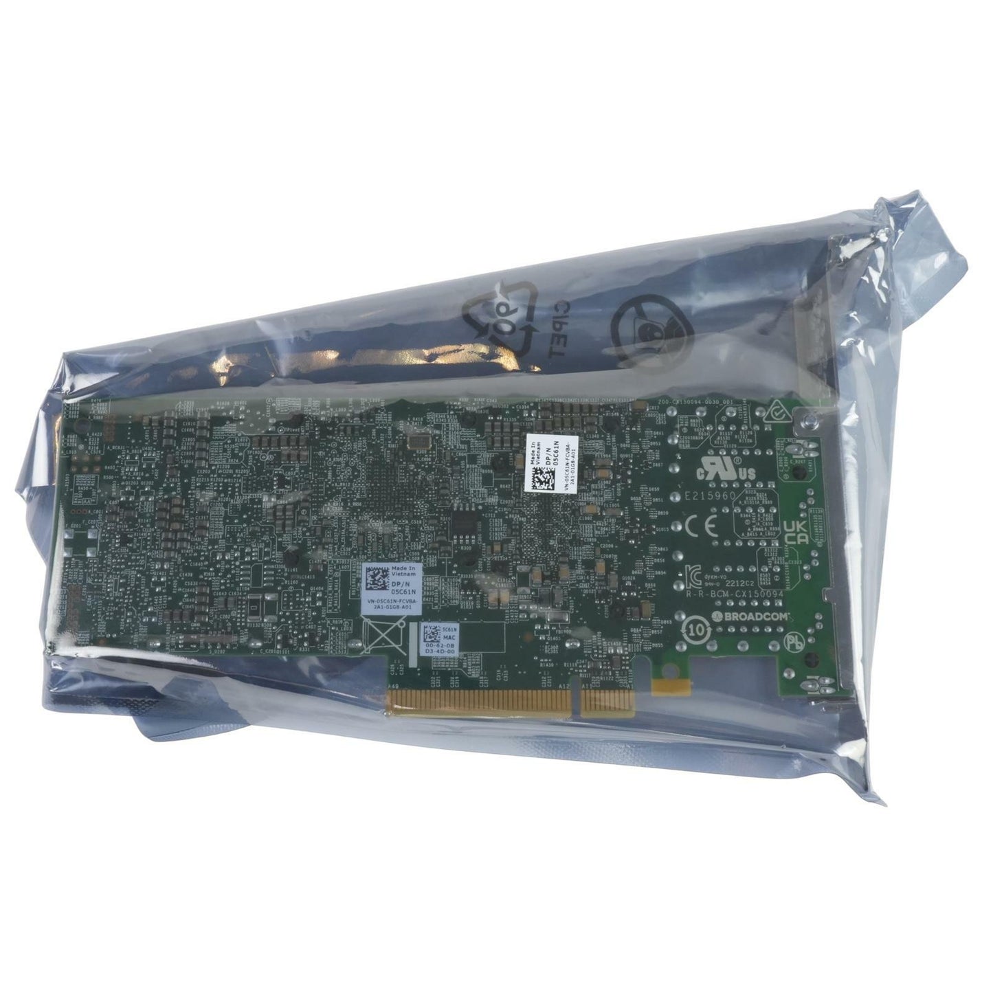 Dell 5C61N Broadcom BCM957454-P410SDBT 57454 Quad Port 10GBase-T PCIe 3.0 x8 NIC
