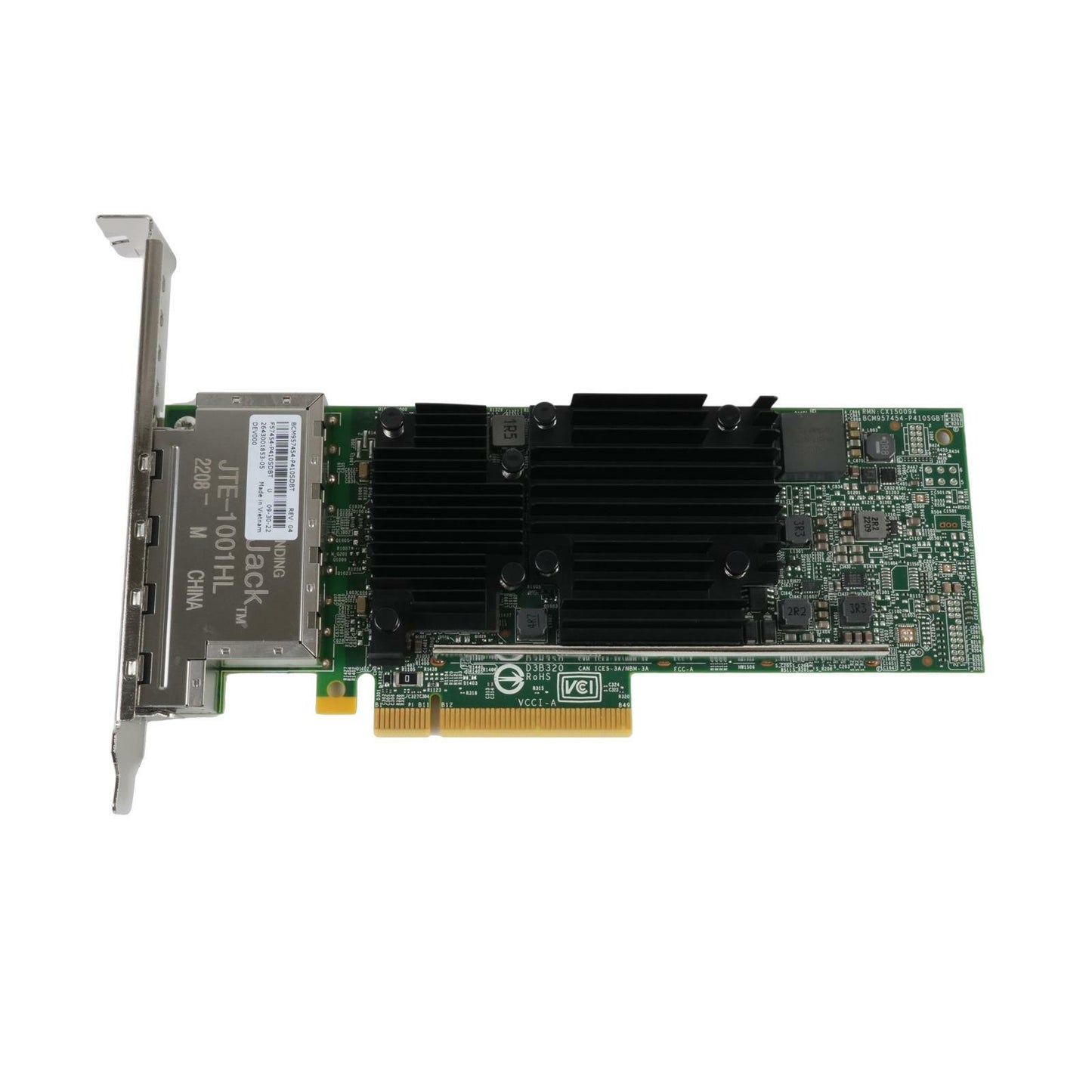 Dell 5C61N Broadcom BCM957454-P410SDBT 57454 Quad Port 10GBase-T PCIe 3.0 x8 NIC