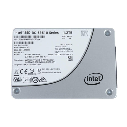 Intel DC S3610 Series 1.2TB SATA 6Gbps 2.5" Solid State Drive SSDSC2BX012T4 100%