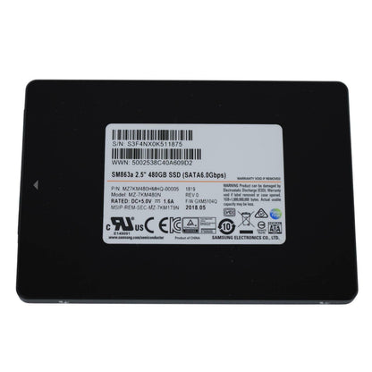 Samsung SM863a 480GB SSD 2.5" SATA III 6G MZ-7KM480N MZ7KM480HMHQ-00005