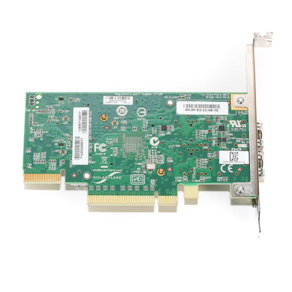SolarFlare SFN7122F SFP+ Dual-Port 10GbE Flareon Ultra PCIe I/O Adapter NIC
