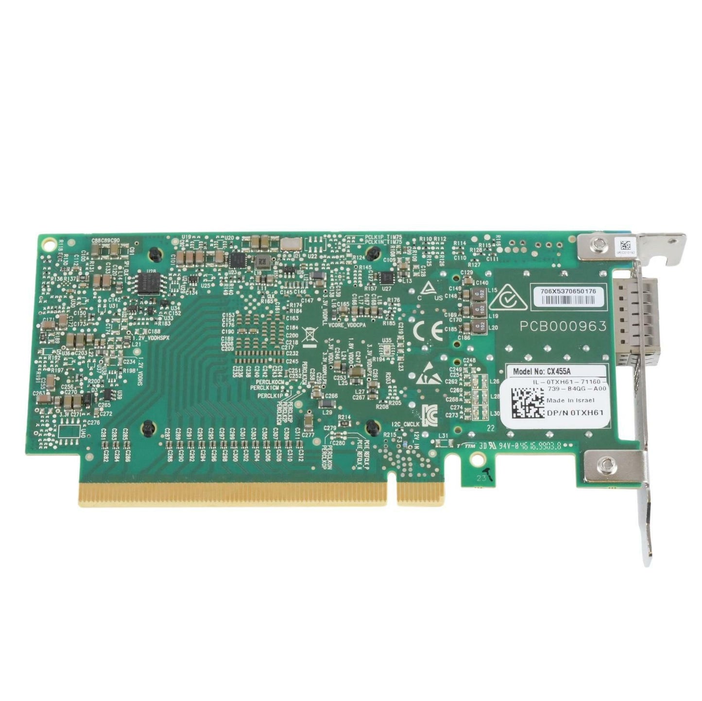 Dell TXH61 Mellanox MCX455A-ECAT IB 100GbE 1-Port QSFP28 PCIe 3.0 x16 NIC