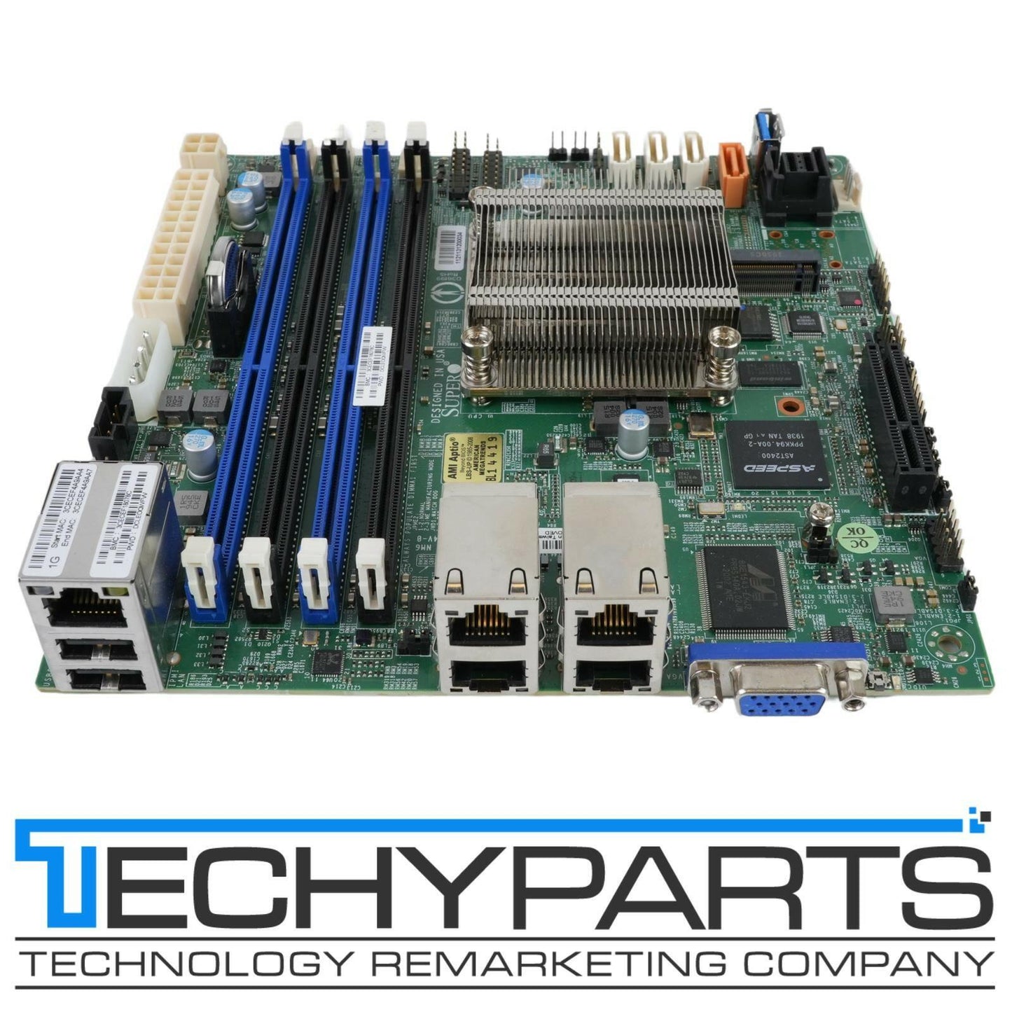 Supermicro A2SDi-4C-HLN4F Atom C3558 2.2Ghz 4-Core 16W Mini-ITX SoC Motherboard