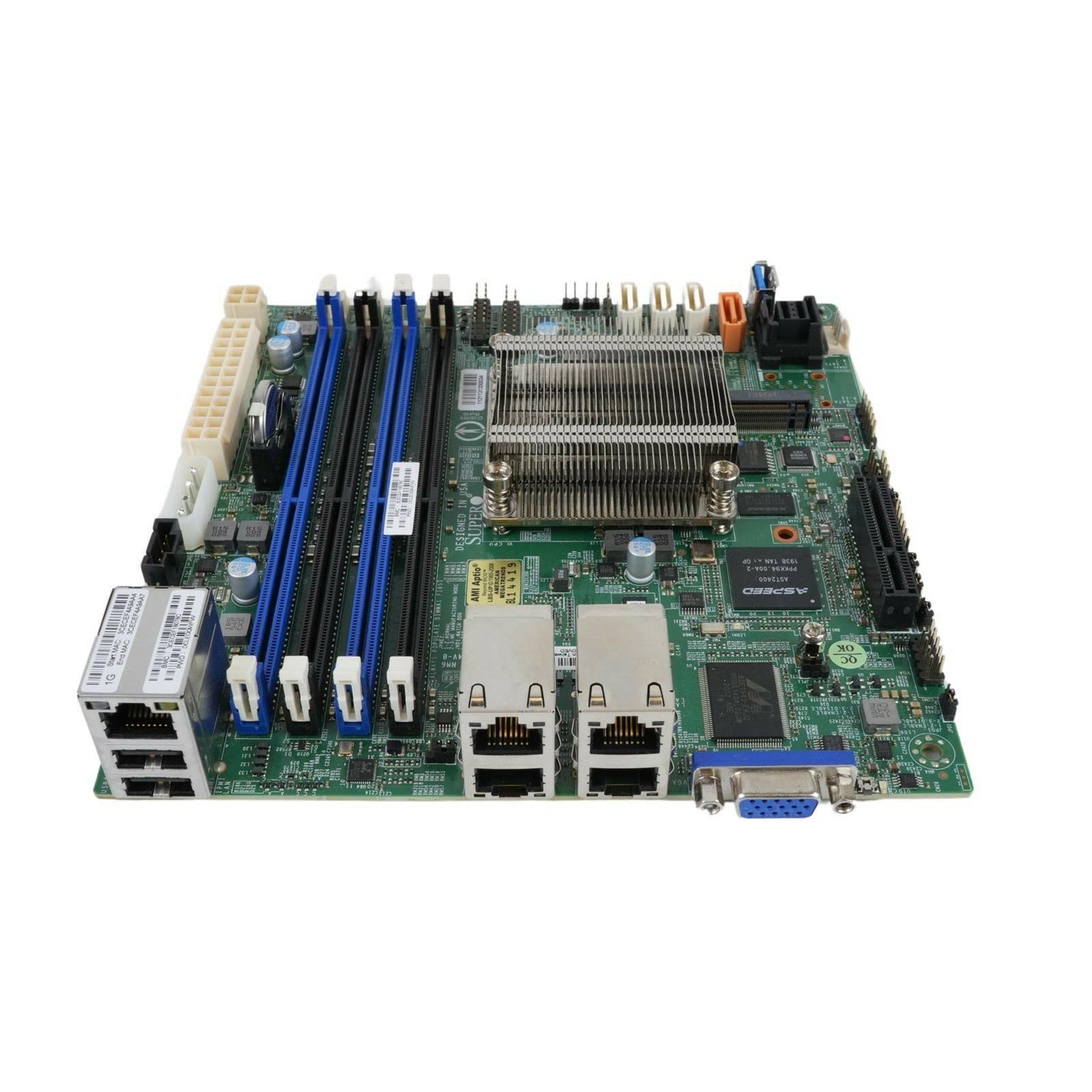 Supermicro A2SDi-4C-HLN4F Atom C3558 2.2Ghz 4-Core 16W Mini-ITX SoC Motherboard
