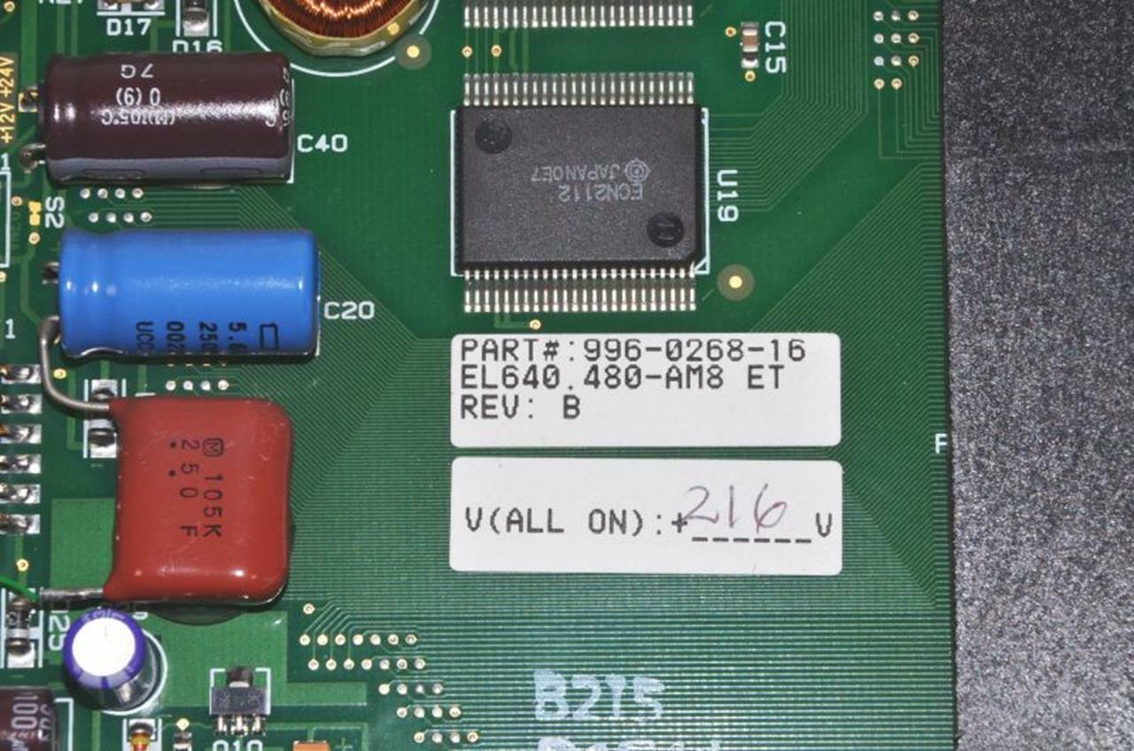Planar EL640.480-AM8 ET 10.4" Industrial EL Display Panel 996-0268-16 w/BURN IN