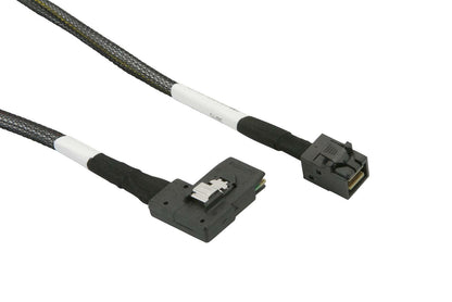 Supermicro CBL-SAST-0657 Straight MiniSAS HD to Right Angle MiniSAS 55cm Cable