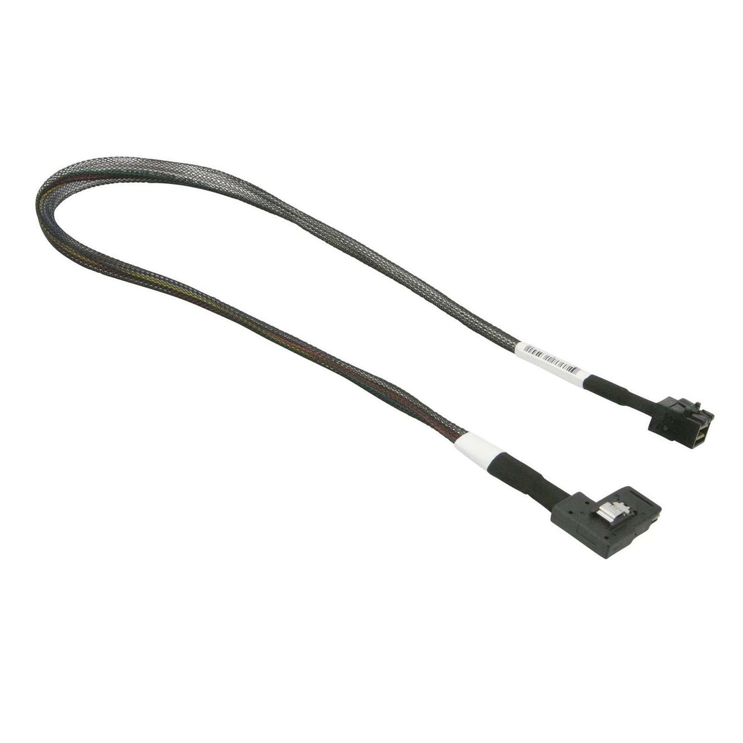 Supermicro CBL-SAST-0657 Straight MiniSAS HD to Right Angle MiniSAS 55cm Cable
