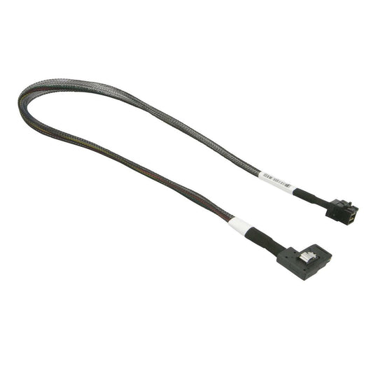 Supermicro CBL-SAST-0657 Straight MiniSAS HD to Right Angle MiniSAS 55cm Cable