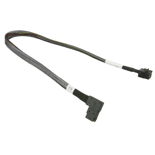 Supermicro CBL-SAST-0655 Straight MiniSAS HD to Right Angle MiniSAS 47cm Cable