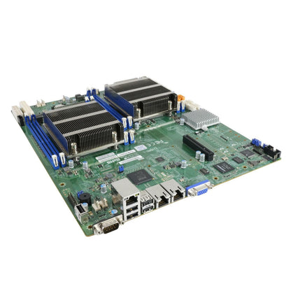 Supermicro X10DRD-L w/ 2x 2650v4 and 2x 1U Heatsinks Dual 1GbE LAN Motherboard
