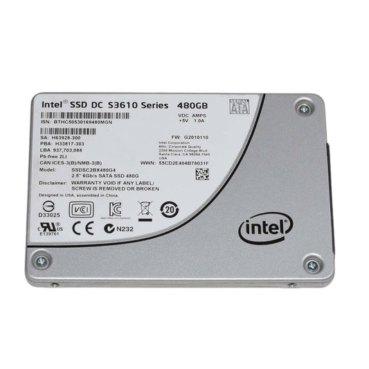 Intel SSD DC S3610 480GB 2.5" SATA III 6G Solid State Drive SSDSC2BX480G4 90%