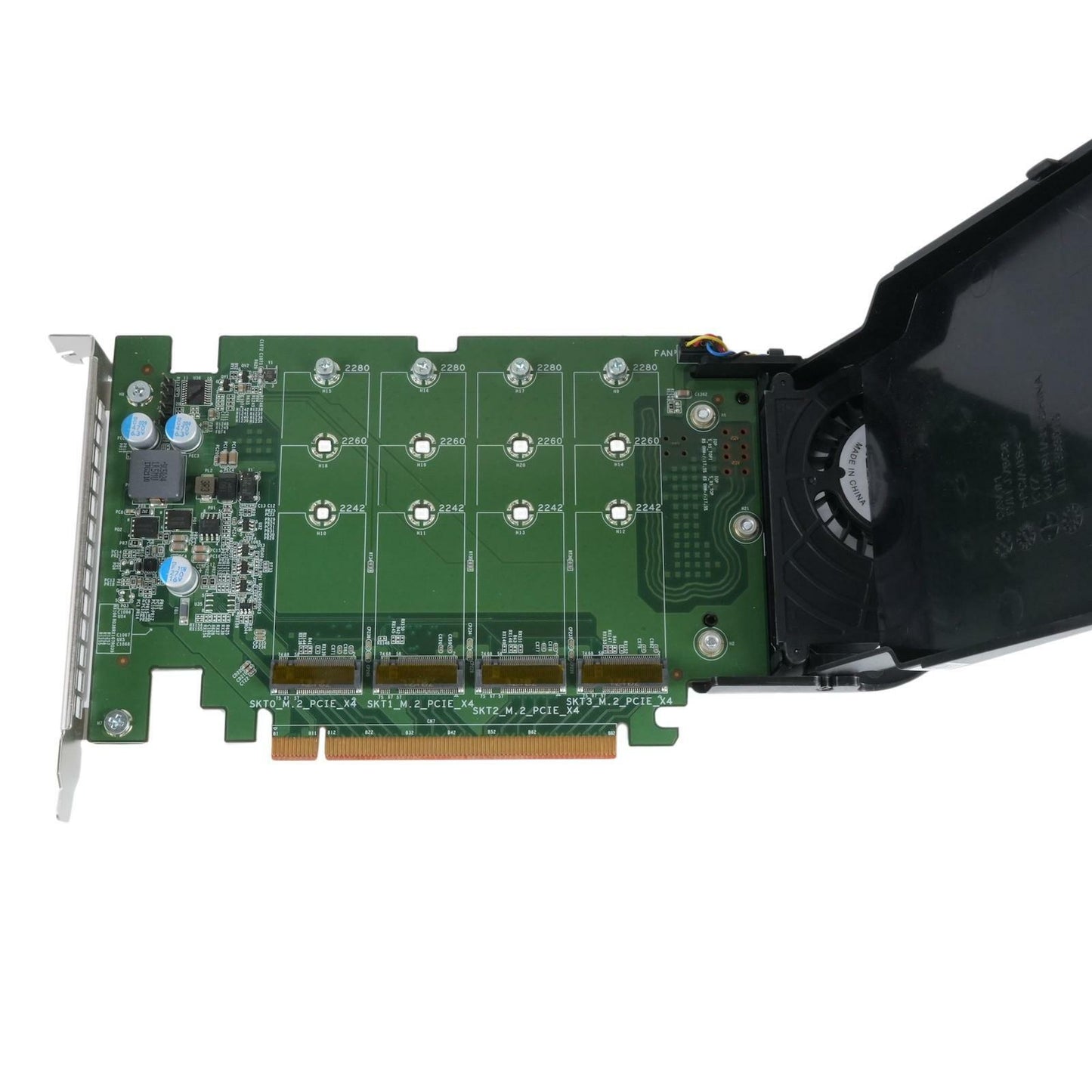 Dell Quad M.2 NVMe to PCIe x16 Ultra-Speed Storage Adapter Card 6N9RH 80G5N