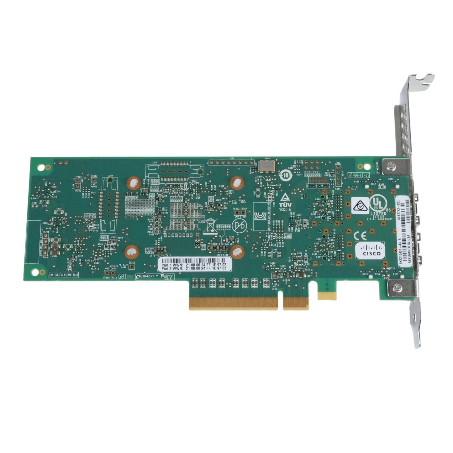 Cisco UCSC-PCIE-QD32GF Qlogic QLE2742 32Gb/s 2-Port SFP+ Fibre Channel HBA