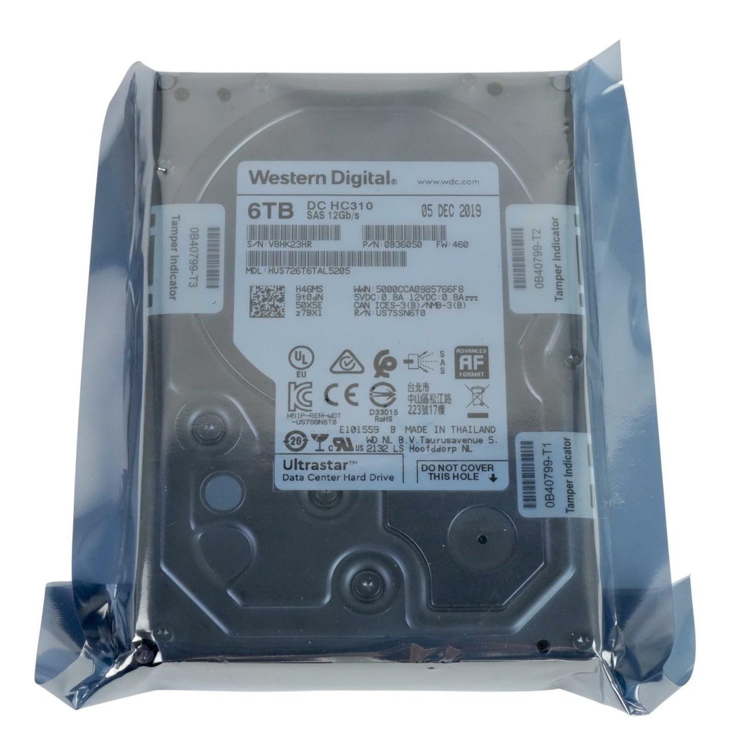 WD Ultrastar DC HC310 6TB 7.2K 3.5" SAS 12G SED TCG FIPS HUS726T6TAL5205 0B36050