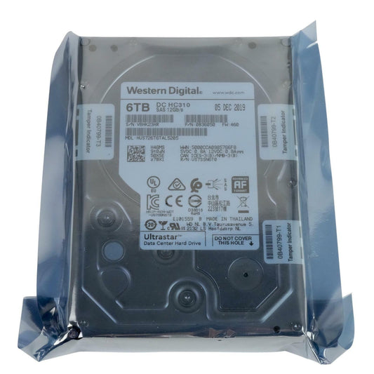 WD Ultrastar DC HC310 6TB 7.2K 3.5" SAS 12G SED TCG FIPS HUS726T6TAL5205 0B36050